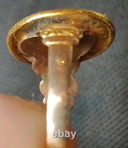 Antique 1849-54 $1 Liberty Head Gold Coin (Type 1) 10k Ring-Size 7.5 2.84 grams Antique 1849-54 $1 Liberty Head Gold Coin (Type 1) 10k Ring-Size 7.5 2.84 grams