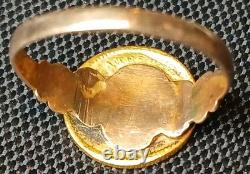 Antique 1849-54 $1 Liberty Head Gold Coin (Type 1) 10k Ring-Size 7.5 2.84 grams Antique 1849-54 $1 Liberty Head Gold Coin (Type 1) 10k Ring-Size 7.5 2.84 grams