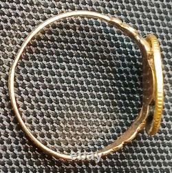 Antique 1849-54 $1 Liberty Head Gold Coin (Type 1) 10k Ring-Size 7.5 2.84 grams