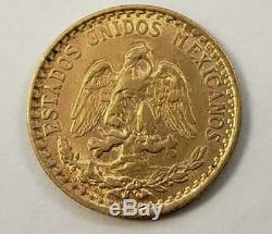 Antique -1920 Mexican 1.67 Gram GOLD Coin, Estate Lot Break #777