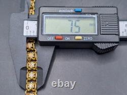 Antique 21k 22k Gold. 900 Coin Fancy Link Huge Chain Necklace Stars 20.6 Grams