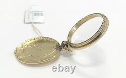 Antique 22 Kt Yellow Gold Coin Locket English 10.9 Grams