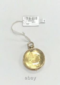 Antique 22 Kt Yellow Gold Coin Locket English 10.9 Grams