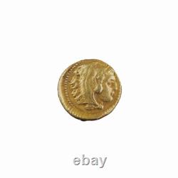 Antique Hellenistic Greek Gold Coin Pendant Ø1.6cm, 4gram
