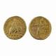 Antique Kushan Empire Haviska Gold Dinar Coin Ø 2cm, 8 Grams