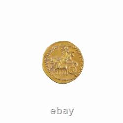 Asian Antique Indo Greek Kushan Gold Coin Pendant Ø1.5cm, 2gram