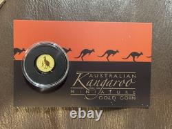 Australian Mini Roo 2020 1/2 Gram. 9999 Gold Bullion Kangaroo $2 Coin Sealed OGP
