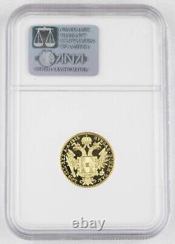 Austria 1915 3.5 Gram 90% Gold Coin 1 Ducat Restrike GEM NGC MS68 0.1107 OZ AGW