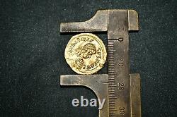 Authentic Rare Ancient Byzantine Gold Coin Weighing 2.3 Grams in Good Condition