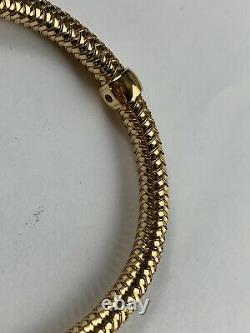 Authentic Roberto Coin 18 k Gold Flex Primavera Bracelet Bangle 13 grams