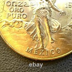 BU UNC MS 1981 Mexico Mo Libertad Onza 1/2 Oz. 999 Gold Oro Puro Coin