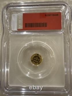 Beautiful ICG 0.5 Gram. 9999 Gold Lucky Clover ICG MS70 Gold Round