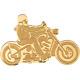 Biker Motorcyclist Motorcycle Half Gram. 9999 Gold