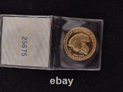 California State Seal 1 Troy oz. 9999 Gold coin sealed with serial number