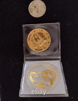 California State Seal 1 Troy oz. 9999 Gold coin sealed with serial number