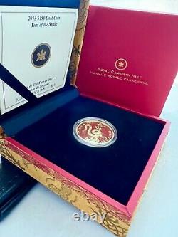 Canada? 2013 Year of the Snake 18K GOLD COIN Proof as issued 11.84g