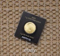 Canada 2020 1 Gram. 9999 Gold 0.50 Cents