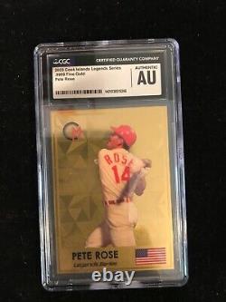 Celebrity Mint Exclusive Pete Rose. 5 grams Solid Gold Trading Coin CGC