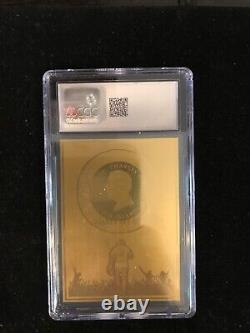 Celebrity Mint Exclusive Pete Rose. 5 grams Solid Gold Trading Coin CGC