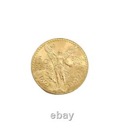 Centenario Coin 22k Solid Yellow Gold 50 Pesos 1947 Mexico/Mexican Coin Oro Puro