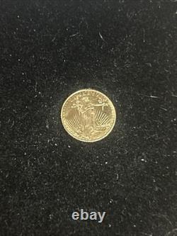 Certified 1907 MCMVII Saint Gaudens Mini 20 Dollar 10k Gold Coin. 16 Grams