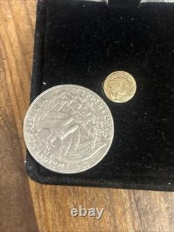 Certified 1907 MCMVII Saint Gaudens Mini 20 Dollar 10k Gold Coin. 16 Grams