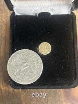 Certified 1907 MCMVII Saint Gaudens Mini 20 Dollar 10k Gold Coin. 16 Grams
