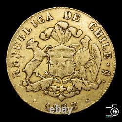 Chile, 10 Pesos 1853, Gold coin, 15,25 grams