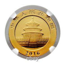 China 2016 Panda 30 gram Gold Coin NGC MS68 SKU# 7725