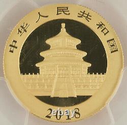 China 2018 200 Yuan 15 Gram 999 Gold Panda Coin PCGS MS69 First Strike GEM BU