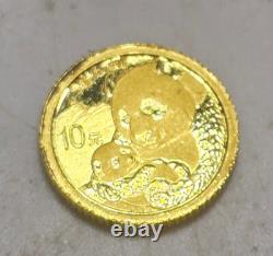 China 2019 10 Yuan 1-g. 999 Gold panda coin, 1 gram Pre covid gold