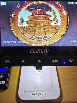 China 2019 10 Yuan 1-g. 999 Gold panda coin, 1 gram Pre covid gold