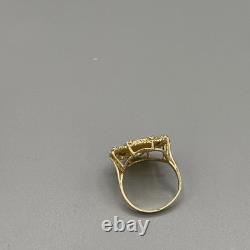 Chinese Panda Coin. 999 1/20 Ring 4 Grams 10k Yellow Gold Size 6.5