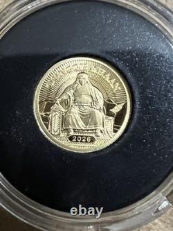 Chinggis Khaan 0.5 Gram Gold Coin. 9999 Fine