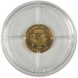 Christmas Reindeer 100 Franc CFA 1/2 g Gold Proof 2025 Congo COA
