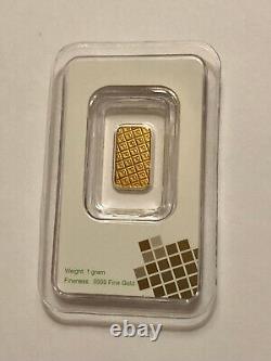 Classic 1 gram TD Bank. 9999 Fine Gold Minted Bar in Tamper-Resistant Card