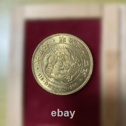 Collectible Coin Meiji Era 1 Yen Gold Coin 27.8g Japan Antique Collectible Gold