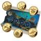 Complete Set Of Six. 999 Fine Gold Coins 2020 Ocean's Pride Africa, 3 Grams