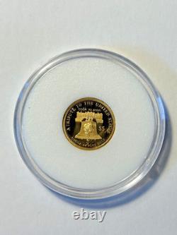 Cook Islands 2020 $5 Gold Coin Statue of Liberty with Certificate and Case