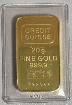 Credit Suisse Gold Bar 20 grams National Bank of Abu Dhabi