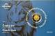 Czech Lion 1.24grams. 9999 Gold 13mm Mintage488/1000