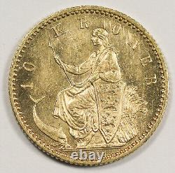 Denmark 1900 HC VBP 10 Kroner 4.48 Gram Gold Coin GEM BU KM #790.2 0.1296 oz AGW