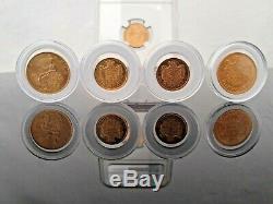 Denmark Rare Lot 5 X Solid Gold Coins 21.6 Kt Scarce Mintage 31.36gram Ngc Ms64