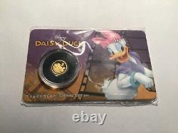 Disney Daisy Duck (Donald). 9999 Proof Gold Coin Niue New Zealand Mint. 5 gram