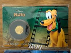 Disney Gold Coin Collection 2016 fine gold 0.5gram X7 complete collection RARE
