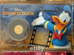 Disney Gold Coin Collection 2016 fine gold 0.5gram X7 complete collection RARE