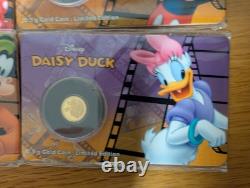 Disney Gold Coin Collection 2016 fine gold 0.5gram X7 complete collection RARE