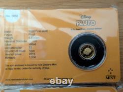 Disney Gold Coin Collection 2016 fine gold 0.5gram X7 complete collection RARE