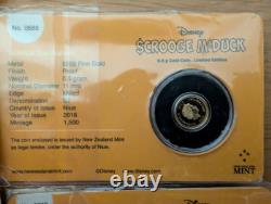 Disney Gold Coin Collection 2016 fine gold 0.5gram X7 complete collection RARE
