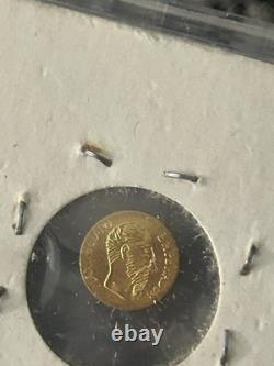 EMPERADOR MAXIMILIANO 1865 MEXICAN Miniature Gold Coin. 3 Grams